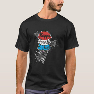 Camiseta Feliz 4 de julio Ice Cream Cone Funny America