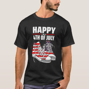 Camiseta Feliz 4 De Julio, Merica Arroja La Bandera Estadou