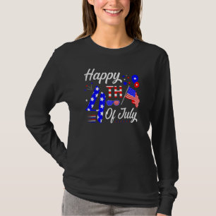 Camiseta Feliz 4 De Julio Nuevos Fuegos Artificiales Gafas 
