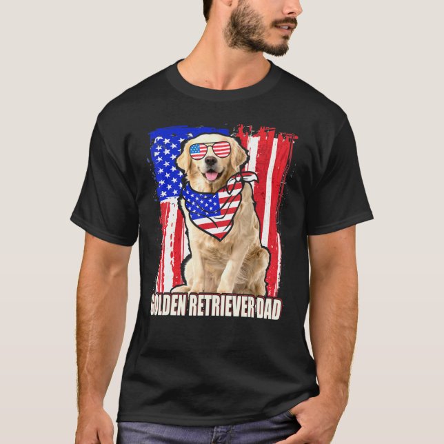 Camiseta Feliz 4 De Julio Orgullo Bandera Americana Retri D (Anverso)