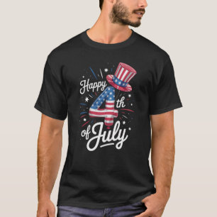 Camiseta Feliz 4 de Julio Patriótica Bandera Americana EEUU