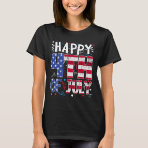 Camiseta Feliz 4 de julio Patriótico Americano Bandera de E