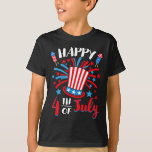Camiseta Feliz 4 de julio Patriótico Americano Bandera de E