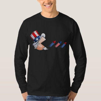 Camiseta Feliz 4 de julio tío sam para niños pequeños