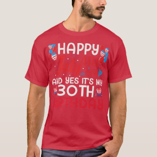 Camiseta Feliz 4 de julio y sí es mi 40 cumpleaños