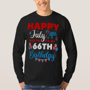 Camiseta Feliz 4 de julio y sí es mi índice de cumpleaños n
