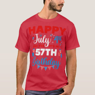 Camiseta Feliz 4 de julio y sí es mi índice de cumpleaños n