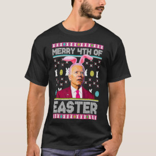 Camiseta Feliz 4 De Pascua, Conejito Conejito Joe Biden Boy