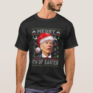 Camiseta Feliz 4 De Semana Santa Joe Biden Navidades Feo