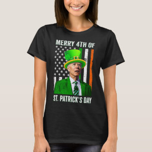 Camiseta Feliz 4° Día de San Patricio Joe Biden Leprechaun