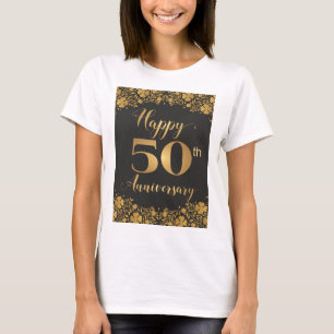 Camiseta Feliz 50° Aniversario Boda Jublilee