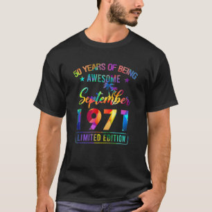 Camiseta Feliz 50 Aniversario Vintage Septiembre 1971 50 Añ