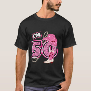 Camiseta Feliz 50° cumpleaños de agricultor de vaqueros de 