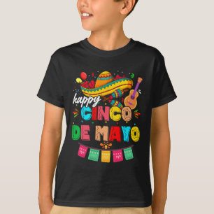 Camiseta Feliz 5 De Mayo Vamos a Fiesta Viva México Cinco D