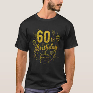 Camiseta Feliz 60 Aniversario De Los Famosos Globos Pastele