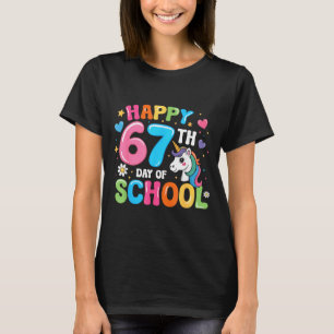 Camiseta Feliz 67º día de escuela maestros estudiantes 67 m
