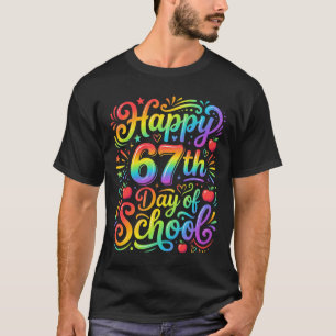 Camiseta Feliz 67º Día del Maestro Arcoíris de la Escuela