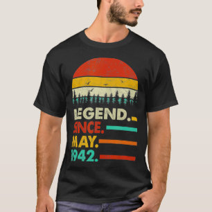 Camiseta Feliz 80 aniversario fiesta de cumpleaños, leyenda