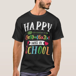 Camiseta Feliz (9x9)+(6x3)+1 Día 100 del colegio