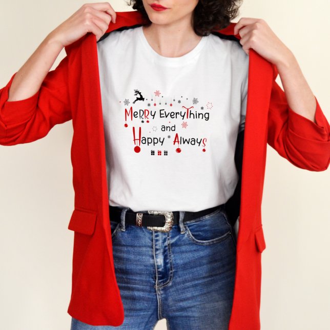 Camiseta Feliz a todos los Navidades festivos modernos (Subido por el creador)