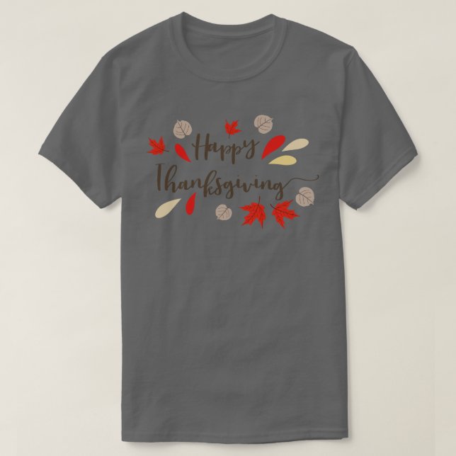 Camiseta Feliz Acción de Gracias (Diseño del anverso)