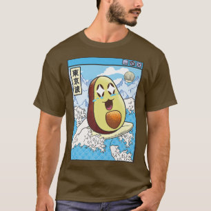 Camiseta Feliz aguacate a Japón Waves Kawaii Anime V