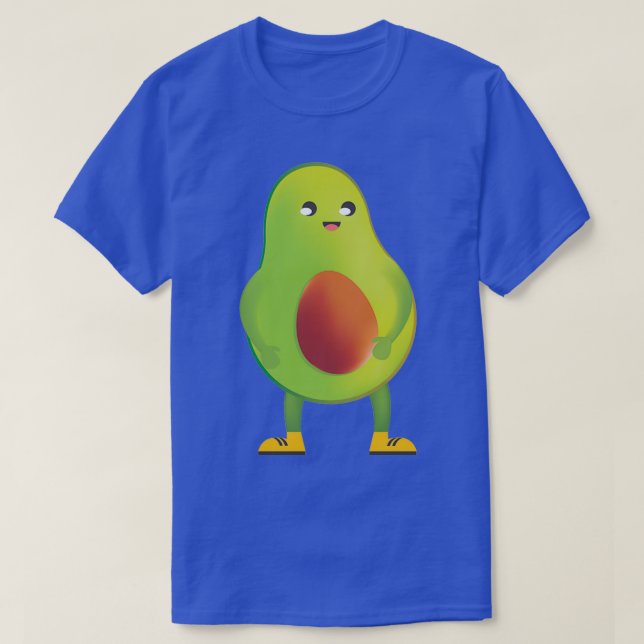 Camiseta Feliz aguacate regalo de comida de fruta vegana am (Diseño del anverso)