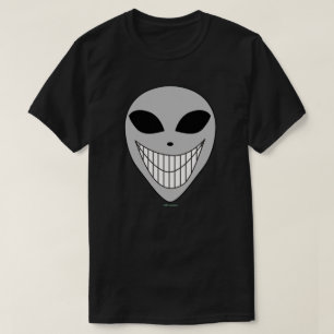 Camiseta Feliz alienígena sonreír a los dientes ficción de
