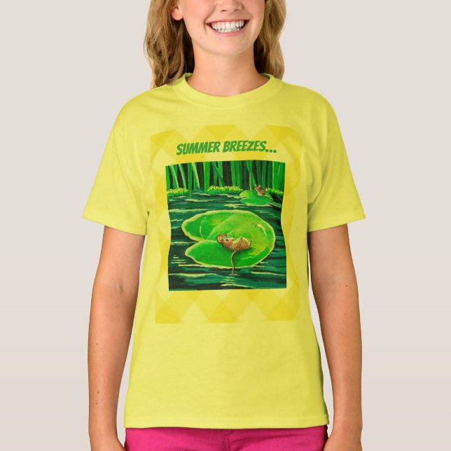 Camiseta Feliz Almohadilla de Nenúfar (Anverso)