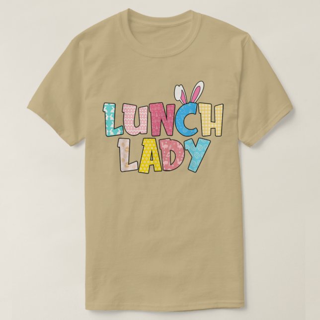 Camiseta Feliz Almuerzo de Pascua Lady, Divertido conejillo (Diseño del anverso)