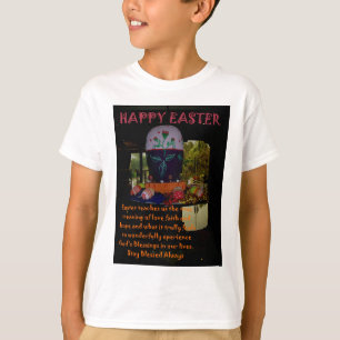 Camiseta Feliz amor de Pascua, fe y deseos de esperanza