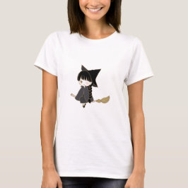 Camiseta Feliz Anime Bruja De Halloween