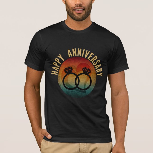 Camiseta feliz aniversario de T-Shirt (Anverso)