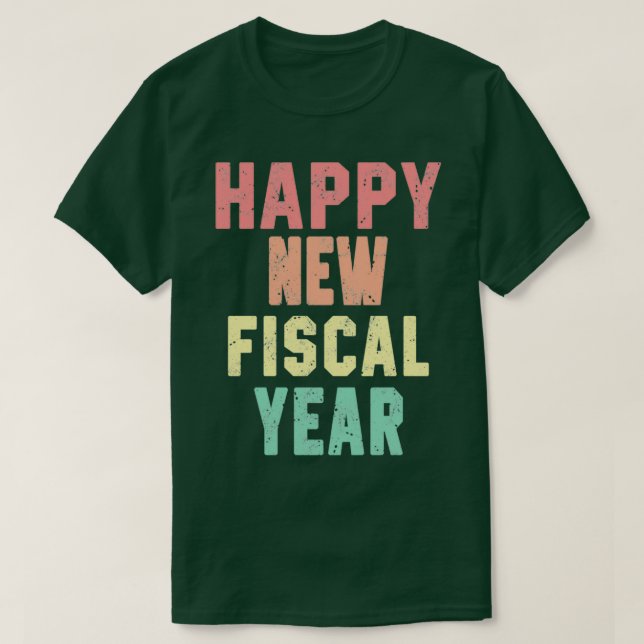 Camiseta Feliz Año Fiscal (Diseño del anverso)