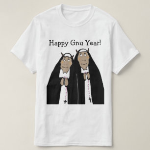 Camiseta Feliz año Gnu