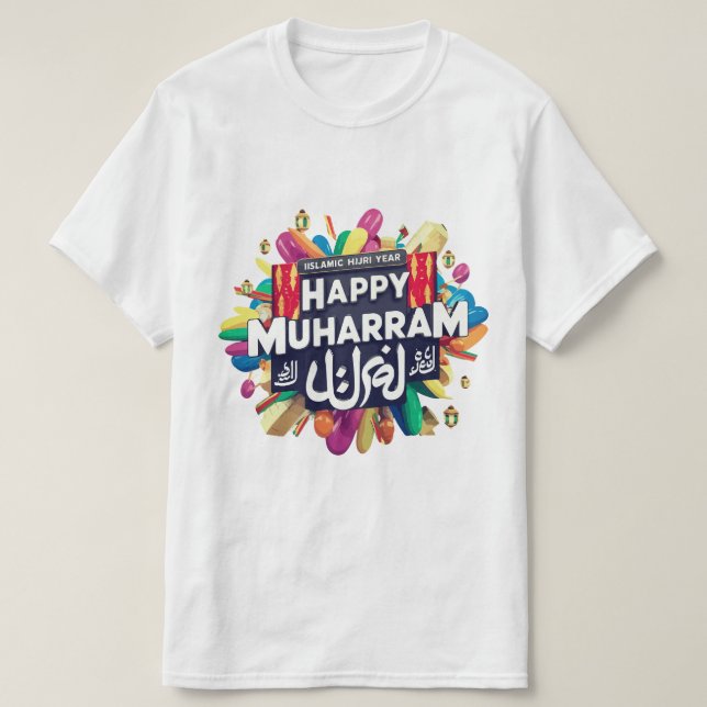Camiseta Feliz año islámico muharram nuevo hijri (Diseño del anverso)