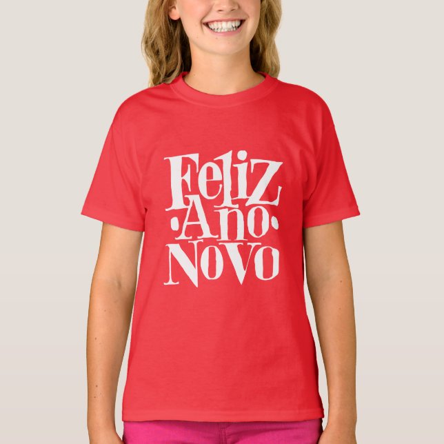 Camiseta Feliz Ano Novo (Anverso)