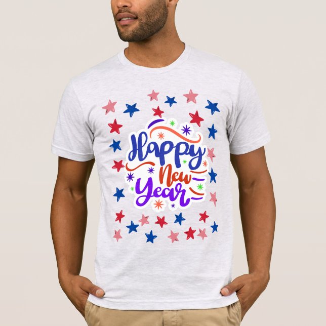 Camiseta Feliz año nuevo (Anverso)