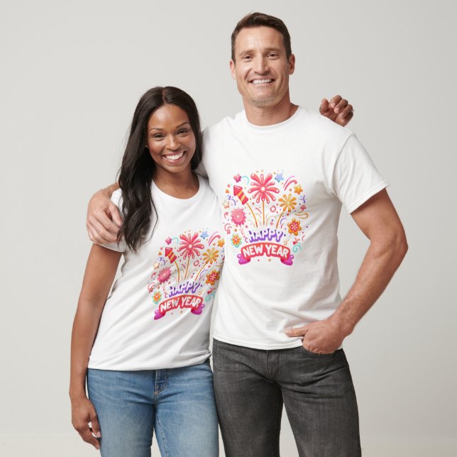 Camiseta Feliz año nuevo (Unisexo)