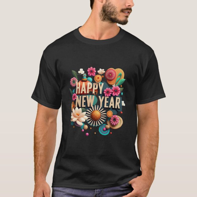 CAMISETA FELIZ AÑO NUEVO (Anverso)