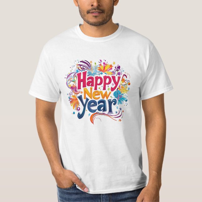 Camiseta Feliz Año Nuevo (Anverso)