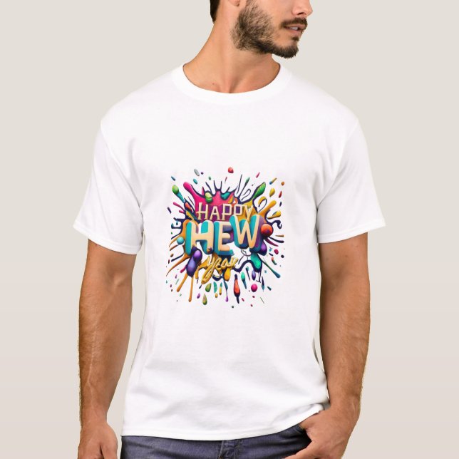 CAMISETA FELIZ AÑO NUEVO (Anverso)