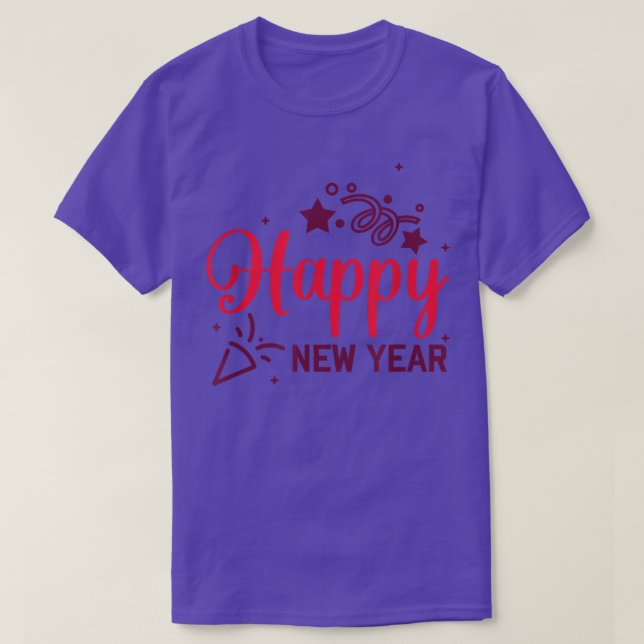 Camiseta Feliz Año Nuevo (Diseño del anverso)