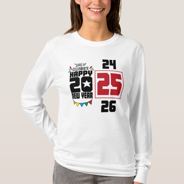 Camiseta Feliz Año Nuevo (Anverso)