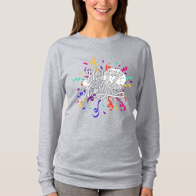 Camiseta Feliz año nuevo (Anverso)