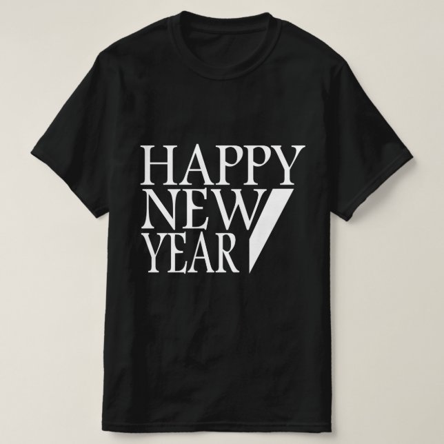 CAMISETA FELIZ AÑO NUEVO (Diseño del anverso)