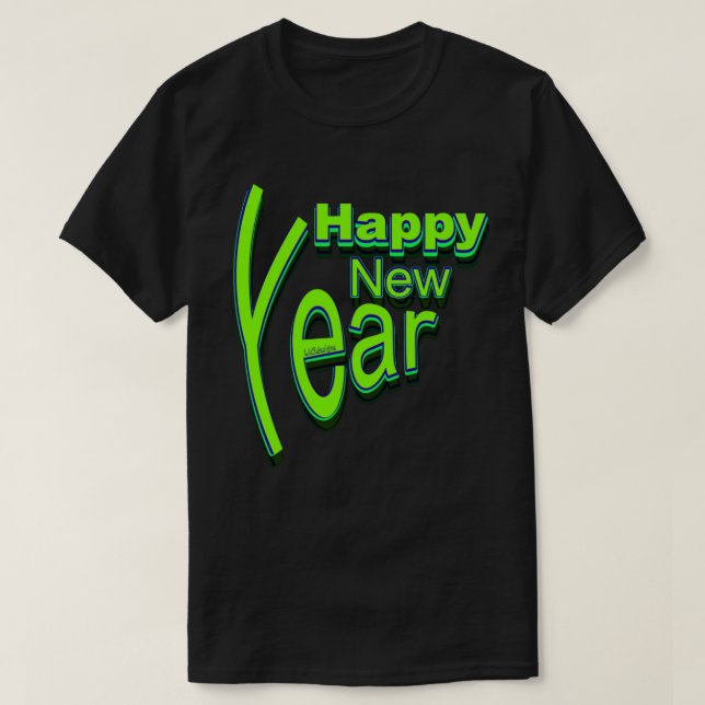CAMISETA FELIZ AÑO NUEVO (Diseño del anverso)