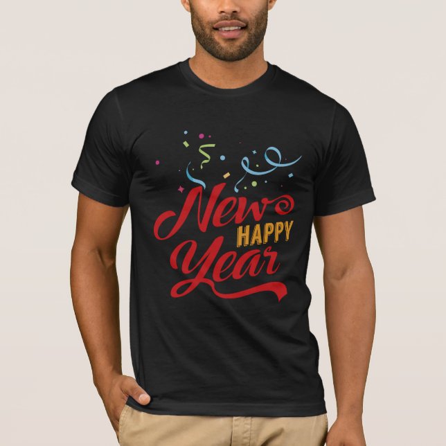 Camiseta Feliz Año Nuevo 2 (Anverso)