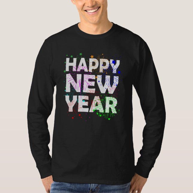 Camiseta Feliz Año Nuevo 2021, cuenta regresiva de Nochevie (Anverso)