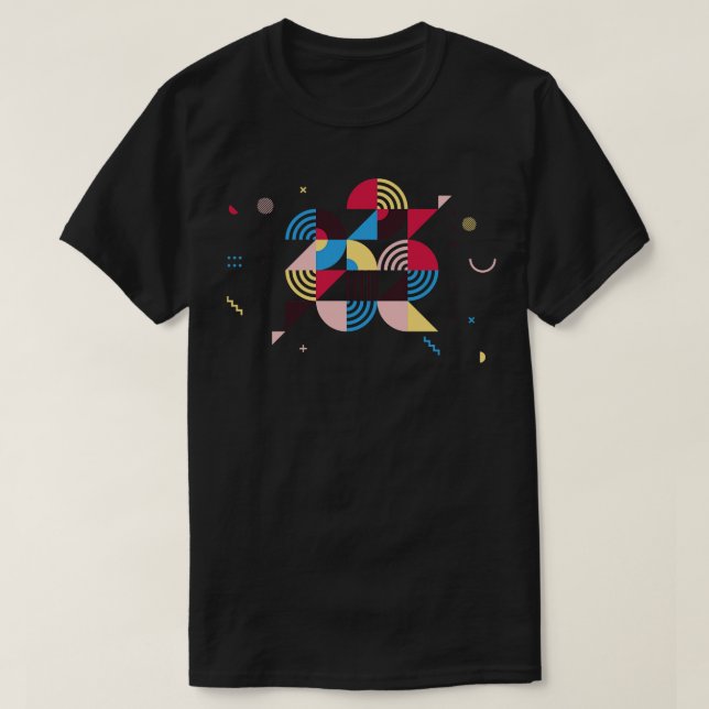 Camiseta Feliz Año Nuevo 2022 Diseño Geométrico Moderno 2 (Diseño del anverso)
